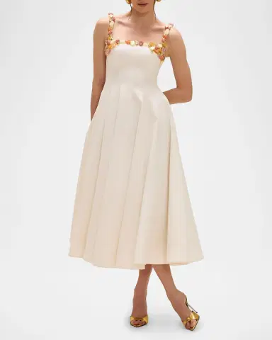 PatBo Gabriela Beaded Fit-&-Flare Midi Dress | Thumbnail 2 PatBo Gabriela Beaded Fit-&-Flare Midi Dress | Thumbnail 2