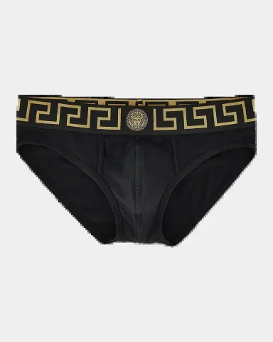 Versace Men 's Medusa Key Cotton Jersey Briefs | Thumbnail 2 Versace Men 's Medusa Key Cotton Jersey Briefs | Thumbnail 2