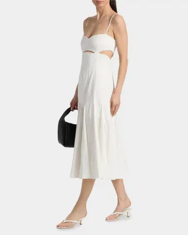BLACK HALO Erica Stretch-Cotton Midi Dress | Thumbnail 2 BLACK HALO Erica Stretch-Cotton Midi Dress | Thumbnail 2