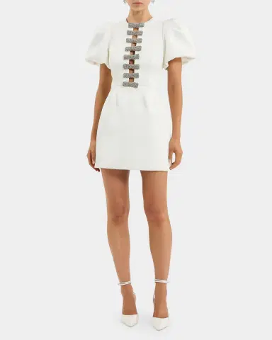 REBECCA VALLANCE Blaise Embellished-Bow Minidress | Thumbnail 2 REBECCA VALLANCE Blaise Embellished-Bow Minidress | Thumbnail 2