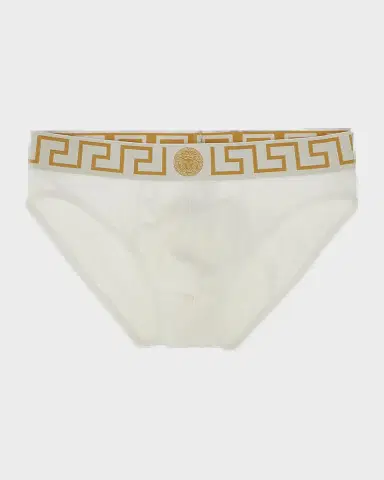 Versace Men 's Medusa Key Cotton Jersey Briefs | Thumbnail 2 Versace Men 's Medusa Key Cotton Jersey Briefs | Thumbnail 2