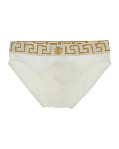 Versace Men 's Medusa Key Cotton Jersey Briefs | Thumbnail 1 Versace Men 's Medusa Key Cotton Jersey Briefs | Thumbnail 1