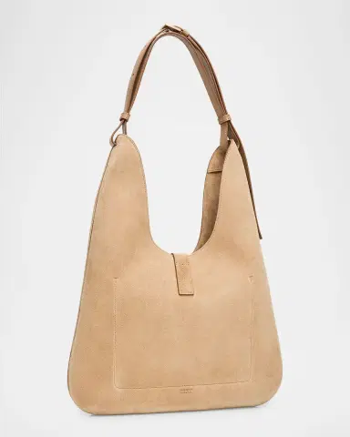 Tom Ford Kara Medium Hanging T Suede Hobo Bag | Thumbnail 3 Tom Ford Kara Medium Hanging T Suede Hobo Bag | Thumbnail 3