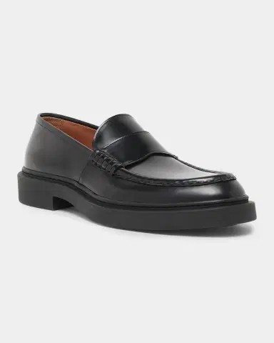 Jil Sander Men 's Leather Penny Loafers | Thumbnail 2 Jil Sander Men 's Leather Penny Loafers | Thumbnail 2