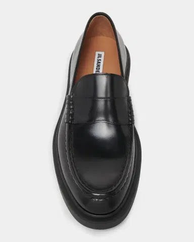 Jil Sander Men 's Leather Penny Loafers | Thumbnail 4 Jil Sander Men 's Leather Penny Loafers | Thumbnail 4