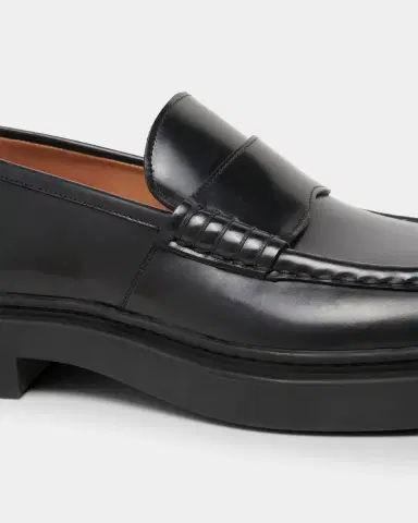 Jil Sander Men 's Leather Penny Loafers | Thumbnail 5 Jil Sander Men 's Leather Penny Loafers | Thumbnail 5