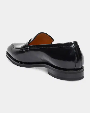 Santoni Men's Gregor Leather Penny Loafers | Thumbnail 2 Santoni Men's Gregor Leather Penny Loafers | Thumbnail 2
