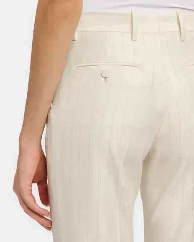 Tom Ford Shadow Striped Wool-Silk Straight-Leg Pants | Thumbnail 5 Tom Ford Shadow Striped Wool-Silk Straight-Leg Pants | Thumbnail 5