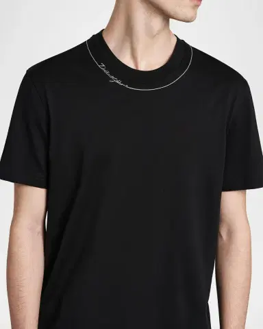 Dolce & Gabbana Men's Logo Cotton T-Shirt | Thumbnail 5 Dolce & Gabbana Men's Logo Cotton T-Shirt | Thumbnail 5