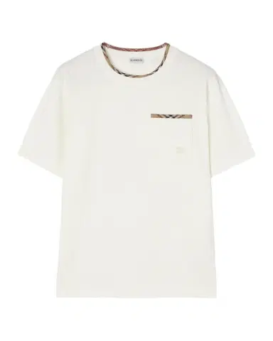 Burberry Men's Ryan Check Cotton T-Shirt | Thumbnail 1 Burberry Men's Ryan Check Cotton T-Shirt | Thumbnail 1