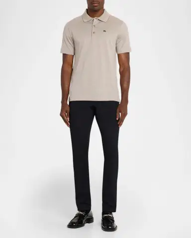 Burberry Men's Evan Metal EKD Pique Polo Shirt | Thumbnail 2 Burberry Men's Evan Metal EKD Pique Polo Shirt | Thumbnail 2