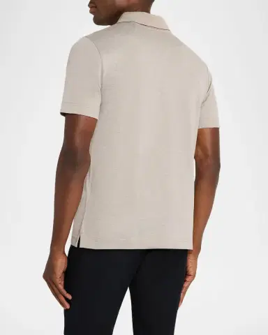 Burberry Men's Evan Metal EKD Pique Polo Shirt | Thumbnail 3 Burberry Men's Evan Metal EKD Pique Polo Shirt | Thumbnail 3