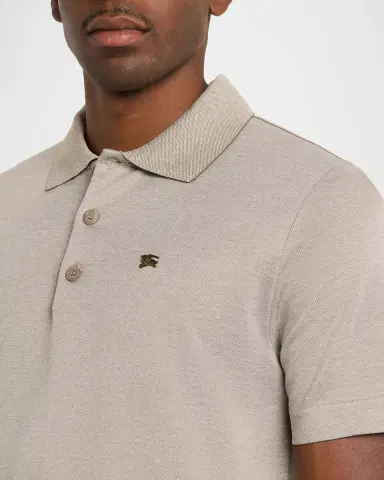 Burberry Men's Evan Metal EKD Pique Polo Shirt | Thumbnail 5 Burberry Men's Evan Metal EKD Pique Polo Shirt | Thumbnail 5