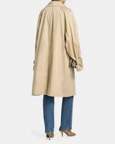 TOTEME Oversized Cotton Trench Coat | Thumbnail 3 TOTEME Oversized Cotton Trench Coat | Thumbnail 3