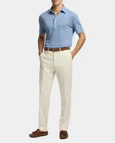 Ralph Lauren Purple Label Men's RL-Buckle Calf-Suede Belt | Thumbnail 2 Ralph Lauren Purple Label Men's RL-Buckle Calf-Suede Belt | Thumbnail 2