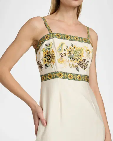 Elie Tahari Annalise Floral Cotton Midi Dress | Thumbnail 5 Elie Tahari Annalise Floral Cotton Midi Dress | Thumbnail 5
