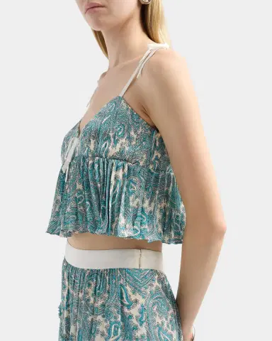Cinq à Sept Hendrix Orianna Paisley Crop Top | Thumbnail 5 Cinq à Sept Hendrix Orianna Paisley Crop Top | Thumbnail 5