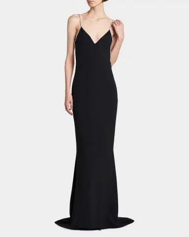 Tom Ford V-Neck Open-Back Trumpet Gown | Thumbnail 2 Tom Ford V-Neck Open-Back Trumpet Gown | Thumbnail 2