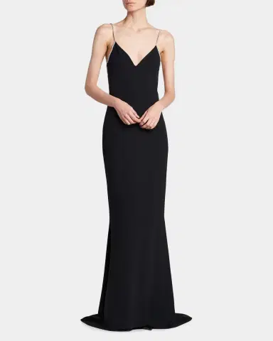 Tom Ford V-Neck Open-Back Trumpet Gown | Thumbnail 4 Tom Ford V-Neck Open-Back Trumpet Gown | Thumbnail 4