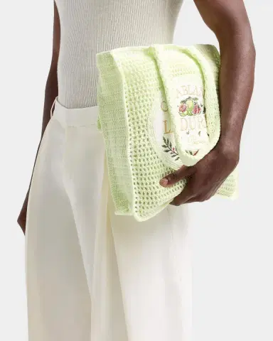 Casablanca Men's X Ladurée Crocheted Tote | Thumbnail 2 Casablanca Men's X Ladurée Crocheted Tote | Thumbnail 2