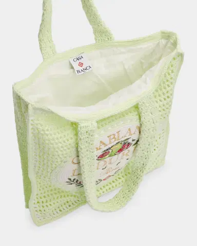 Casablanca Men's X Ladurée Crocheted Tote | Thumbnail 4 Casablanca Men's X Ladurée Crocheted Tote | Thumbnail 4