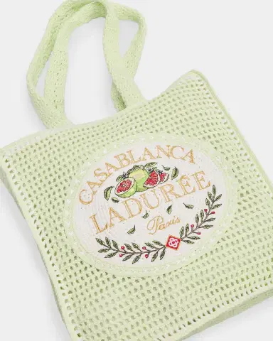 Casablanca Men's X Ladurée Crocheted Tote | Thumbnail 6 Casablanca Men's X Ladurée Crocheted Tote | Thumbnail 6