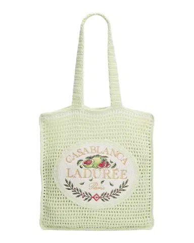 Casablanca Men's X Ladurée Crocheted Tote | Thumbnail 1 Casablanca Men's X Ladurée Crocheted Tote | Thumbnail 1
