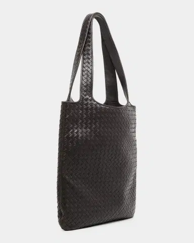 Bottega Veneta Men's Intrecciato Leather Tote Bag | Thumbnail 3 Bottega Veneta Men's Intrecciato Leather Tote Bag | Thumbnail 3