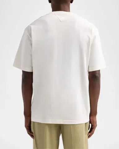 Bottega Veneta Leather Pocket Crewneck T-Shirt | Thumbnail 3 Bottega Veneta Leather Pocket Crewneck T-Shirt | Thumbnail 3