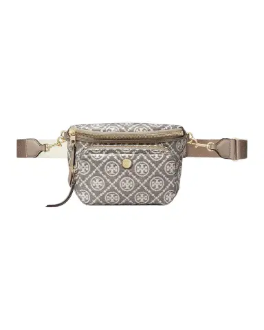 Tory Burch T Monogram Mini Coated Jacquard Belt Bag | Thumbnail 1 Tory Burch T Monogram Mini Coated Jacquard Belt Bag | Thumbnail 1