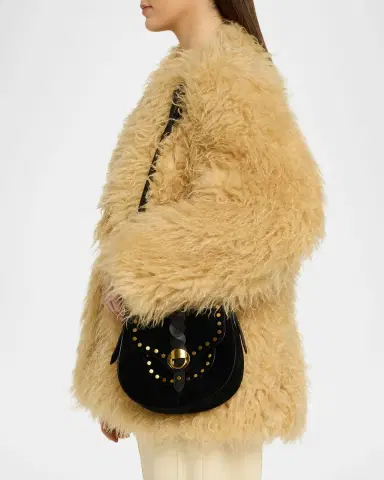 Isabel Marant Altay Small Suede Saddle Crossbody Bag | Thumbnail 2 Isabel Marant Altay Small Suede Saddle Crossbody Bag | Thumbnail 2