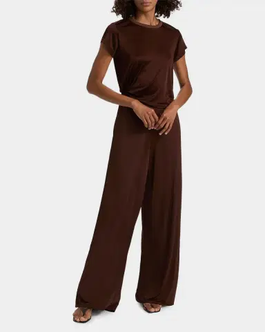 Generation Love Kelela Sheen Jersey Wide-Leg Pants | Thumbnail 2 Generation Love Kelela Sheen Jersey Wide-Leg Pants | Thumbnail 2