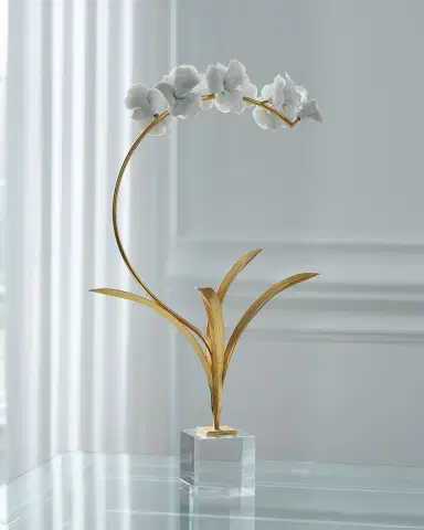 Chelsea House Small Orchid on Stand Sculpture | Thumbnail 2 Chelsea House Small Orchid on Stand Sculpture | Thumbnail 2