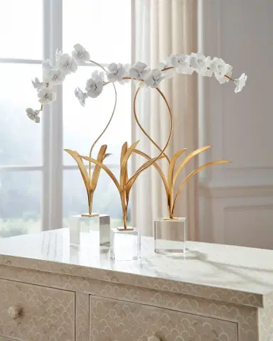 Chelsea House Small Orchid on Stand Sculpture | Thumbnail 5 Chelsea House Small Orchid on Stand Sculpture | Thumbnail 5
