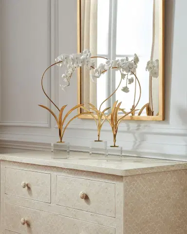 Chelsea House Small Orchid on Stand Sculpture | Thumbnail 6 Chelsea House Small Orchid on Stand Sculpture | Thumbnail 6