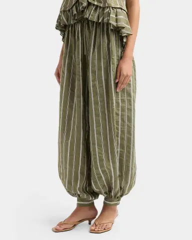 Cinq à Sept Sullivan Striped Parachute Pants | Thumbnail 4 Cinq à Sept Sullivan Striped Parachute Pants | Thumbnail 4