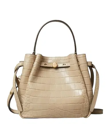 Tory Burch Romy Croc-Embossed Leather Bucket Bag | Thumbnail 1 Tory Burch Romy Croc-Embossed Leather Bucket Bag | Thumbnail 1