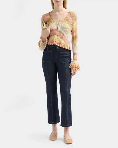 Cinq à Sept Edith Space-Dyed Stripe Cardigan | Thumbnail 2 Cinq à Sept Edith Space-Dyed Stripe Cardigan | Thumbnail 2