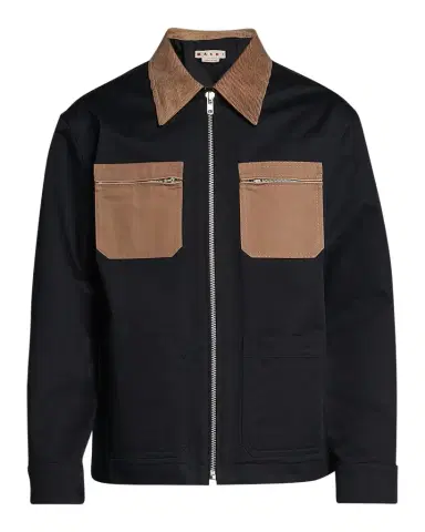 Marni Men's Contrast-Pocket Cargo Jacket | Thumbnail 1 Marni Men's Contrast-Pocket Cargo Jacket | Thumbnail 1