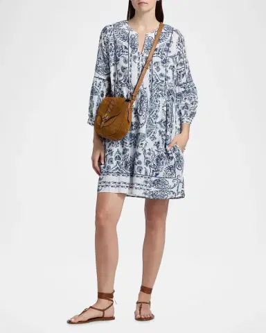 Johnny Was Jaden Printed A-line Mini Dress | Thumbnail 2 Johnny Was Jaden Printed A-line Mini Dress | Thumbnail 2