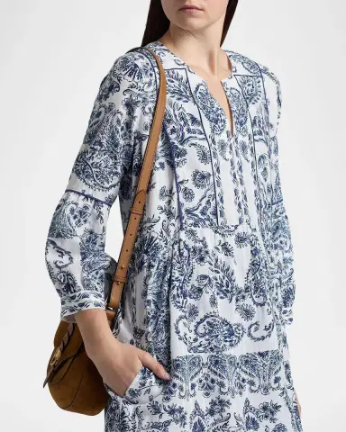 Johnny Was Jaden Printed A-line Mini Dress | Thumbnail 5 Johnny Was Jaden Printed A-line Mini Dress | Thumbnail 5