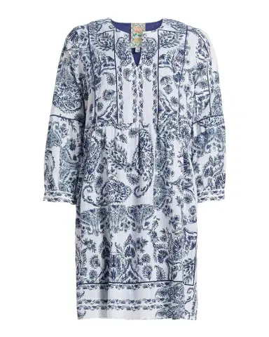 Johnny Was Jaden Printed A-line Mini Dress | Thumbnail 1 Johnny Was Jaden Printed A-line Mini Dress | Thumbnail 1