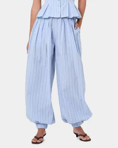 NICHOLAS Liselle Cotton Seersucker Balloon Pants | Thumbnail 4 NICHOLAS Liselle Cotton Seersucker Balloon Pants | Thumbnail 4