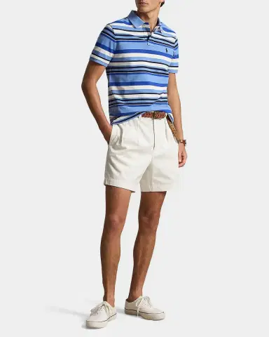 Polo Ralph Lauren Men's Striped Stretch-Cotton Knit Polo Shirt | Thumbnail 2 Polo Ralph Lauren Men's Striped Stretch-Cotton Knit Polo Shirt | Thumbnail 2