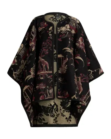 Etro Reversible Jacquard Cape | Thumbnail 3 Etro Reversible Jacquard Cape | Thumbnail 3