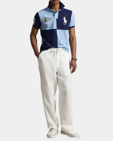 Polo Ralph Lauren Men's Custom Slim-Fit Big Pony Mesh Polo Shirt | Thumbnail 2 Polo Ralph Lauren Men's Custom Slim-Fit Big Pony Mesh Polo Shirt | Thumbnail 2