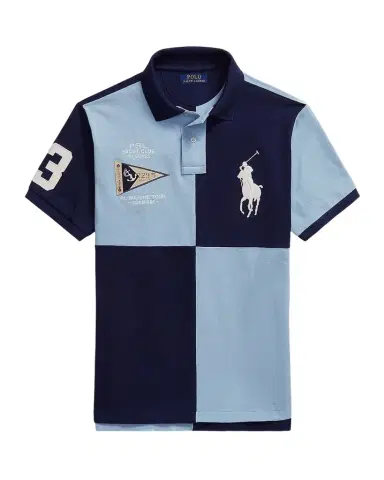 Polo Ralph Lauren Men's Custom Slim-Fit Big Pony Mesh Polo Shirt | Thumbnail 1 Polo Ralph Lauren Men's Custom Slim-Fit Big Pony Mesh Polo Shirt | Thumbnail 1