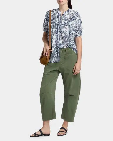 Johnny Was Jaden Western Shirred Yoke Blouse | Thumbnail 2 Johnny Was Jaden Western Shirred Yoke Blouse | Thumbnail 2