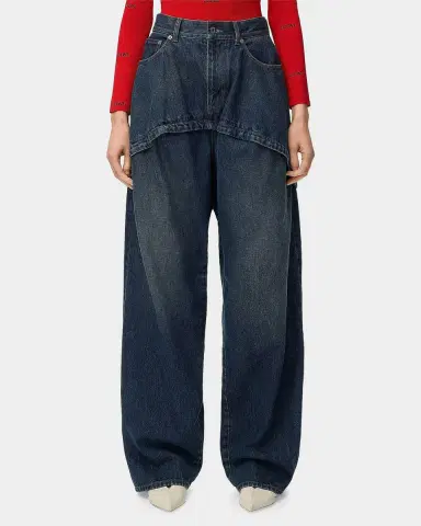 Loewe Layered Wide-Leg Jeans | Thumbnail 4 Loewe Layered Wide-Leg Jeans | Thumbnail 4