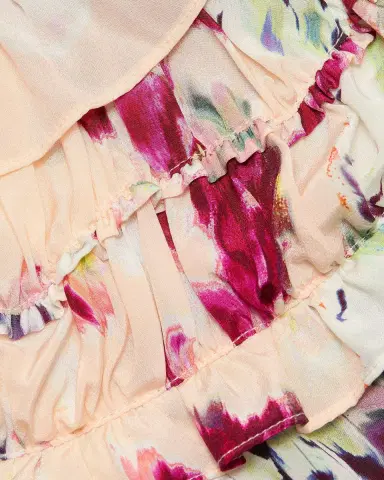 Ulla Johnson Eleonore Floral Ruffled Silk Tieneck Top | Thumbnail 6 Ulla Johnson Eleonore Floral Ruffled Silk Tieneck Top | Thumbnail 6